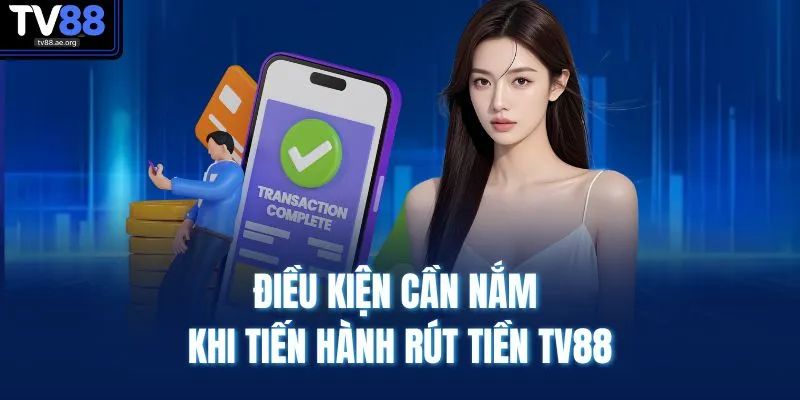 Điều kiện cần nắm khi tiến hành rút tiền TV88